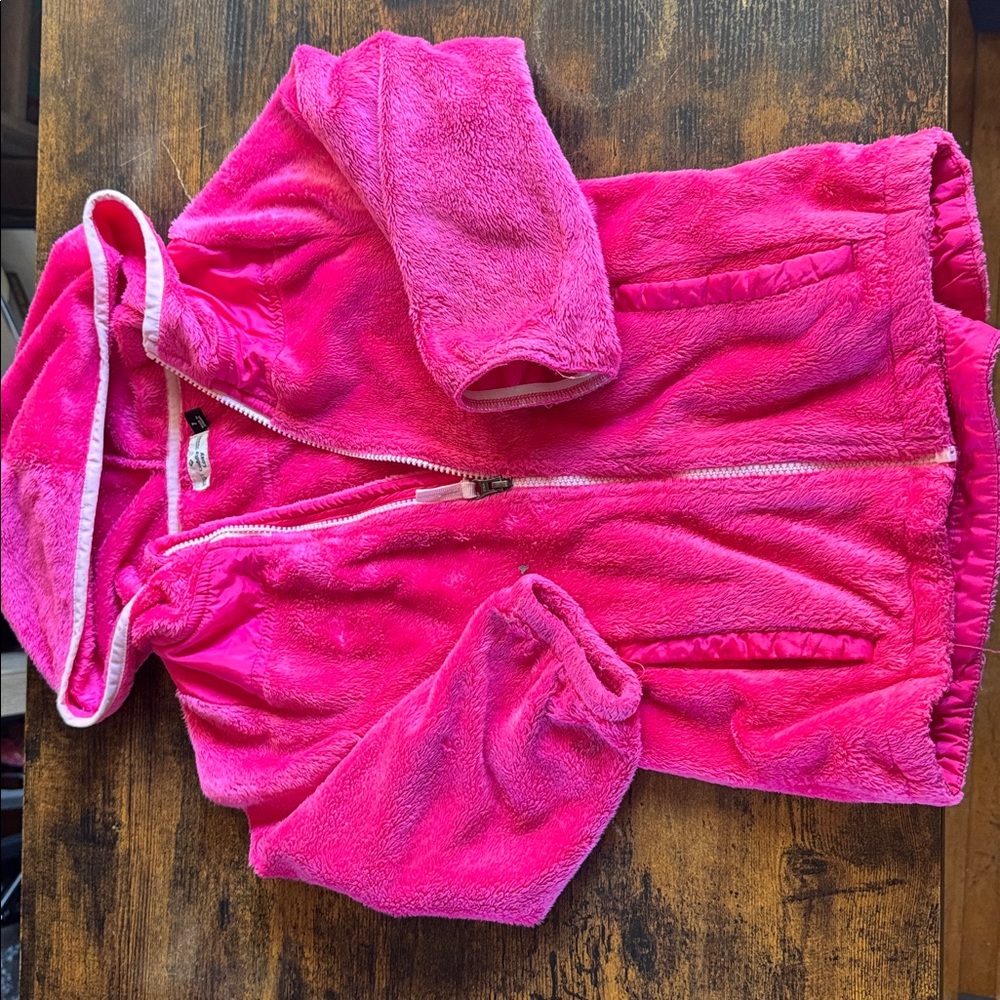 Bright Pink Fleece Hoodie